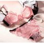 Summer Super Thin Lace Sexy Bra Set Lingerie Floral Push Up Panties Hollow Sweet Transparent Comfy B