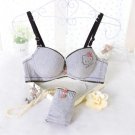 JYF Brand Women Underwear Cotton Comfortable Bra Set Young Girls Kitty Print Sweet Lingerie Bra Brie