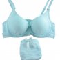 Sexy Womens  Underwear Satin Print Bow Lace Embroidery Bra Push Up Sets/Panties Cup size B 32 34 36 
