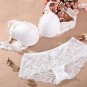 Fashion thin thick female underwear sexy lace small adjustable push up bra set v sexy lingerie and p
