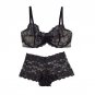 Women Bra Setes Sexy bra Underwire unlined Cup Lace Bra Brief Sets Lace Panties plus size 30 32 34 3