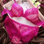 Thong Bra Deep V Set Push Up Embroidered Lace Women\'s Underwear Sets B Cup Bra Panty Newest