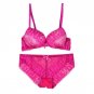 Thong Bra Deep V Set Push Up Embroidered Lace Women\'s Underwear Sets B Cup Bra Panty Newest