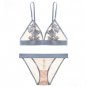 Sexy Lace Wireless Vest Type Bras Set For Women Push Up A B C Cup Embroidery Plus Size Underwear Set