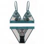 Sexy Lace Wireless Vest Type Bras Set For Women Push Up A B C Cup Embroidery Plus Size Underwear Set