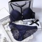 Intimates 2017 New women sexy Y-line straps bra set front closure bra + hollow out Panties Lace Sexy