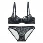 Half Cup Lace Bra With Bow Demi Push-up Bra Set Thin Cotton Cup Girls Underwear Set Lingerie Brassi