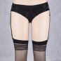 JLX.HARNESS Red Erotic Kinky Panties Fetish Crotchless Harness Lingerie Rave Wear Leg Garters Sexy T