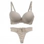 Women Underwear Solid Vs Bra Thong Sets Sexy Lingerie Suit Lace Bra And Panties Female Push Up Bra S