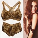 hot Sexy Leopard bra set printDesign beauty back seamless underwear set for women,bra briefs set,sex