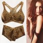 hot Sexy Leopard bra set printDesign beauty back seamless underwear set for women,bra briefs set,sex