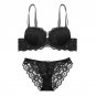 Sexy Lace Embroidery Women Bra Sets Wire Free Push-up Padded Bra Brief Sets French Romantic Intimate