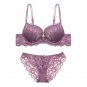 Sexy Lace Embroidery Women Bra Sets Wire Free Push-up Padded Bra Brief Sets French Romantic Intimate