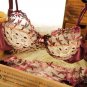 Noble Embroidery Lace Ultra-thin Bra &amp; brief sets Intimates,Women Push Up Bras and Sexy Panties 