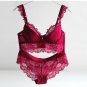 Sexy Mousse Women Sexy Bra Set Ultra-thin Red Black Lace Bras Underwear Plus size Push up Bra and Pa