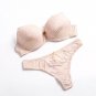 Women Intimates Denim Bra and G-String Panties Set Sexy Thong Underwear Suit Lingerie Set Thin Cup P