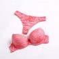 Women Intimates Denim Bra and G-String Panties Set Sexy Thong Underwear Suit Lingerie Set Thin Cup P
