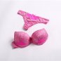 Women Intimates Denim Bra and G-String Panties Set Sexy Thong Underwear Suit Lingerie Set Thin Cup P
