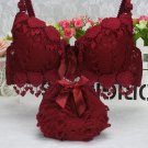 Women Lady Cute Sexy Underwear Satin Lace Embroidery Bra Sets With Panties New Women Push Up Bra Set