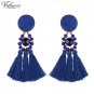Vedawas Brand 2017 Boho Drop Fringe Earring For Women Vintage Ethnic Statement Tassel Earrings Fashi