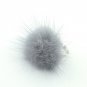 Mink Ring Fashion Boho Genuine Soft Leather fur ball Party Silver Rings for Women Gift PLS note No.