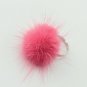 Mink Ring Fashion Boho Genuine Soft Leather fur ball Party Silver Rings for Women Gift PLS note No.
