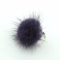 Mink Ring Fashion Boho Genuine Soft Leather fur ball Party Silver Rings for Women Gift PLS note No.
