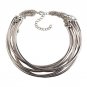 Best lady New Boho Punk Chunky Multilayer Metal Gem Collar Choker Bead Pendant Ethnic Statement Luxu