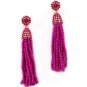 2017 New Fashion Seed Beads Boho tassel simple Long Drop Earrings for Women