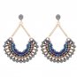Onnea Newest Vintage Fringe Long Tassel Earrings Gold Dangle Colorful Crystal Opal Stone Drop Earrin