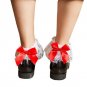 Women Ruffle fishnet socks women youth girl over ankle sock mesh sokken for summer happy socks with 
