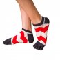 Patchwork color stripes socks Breathable Five Toe Cotton Socks Trainer Finger meias Cartoon styles w