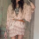 Kimono Cardigan For Women 2016 Fashion Chiffon Printed Blouse Boho Loose Shawl Tops Cover up Blouse