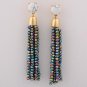 Joolim Jewelry Wholesale/5 Colors Dramatic Quality Handmade Bead Tassel Dangle Earring Maxi Earring