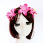 Korean Style Women Crown  Lily Flower Crown Handmade Trendy Headband Headwear