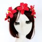 Korean Style Women Crown  Lily Flower Crown Handmade Trendy Headband Headwear