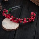 AWAYTR Womens Bohemia Flower Bezel Glass Beads Hair Bands New Female Girls Festival Flower Headband 