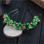 AWAYTR Womens Bohemia Flower Bezel Glass Beads Hair Bands New Female Girls Festival Flower Headband 
