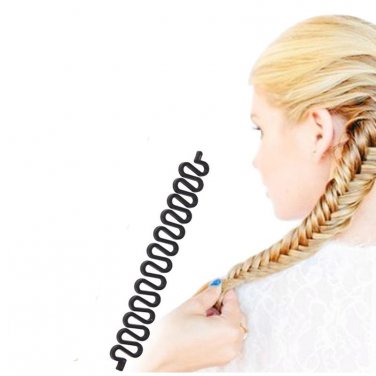 3Pcs Plastic Hair Braiding Tool Weave Braid Roller Hook Hair Twist Styling Bun Maker Donut Hair Band