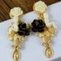 baroque vintage metal flowers rose hairbands 2016 new gold metallic angel baby gem headbands for wom