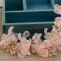 wedding romantic white evil flower with pearl rhinestone handmade hairband bride high quality   brid
