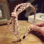 Korea Handmade Full Crystal Flower Retro Hair Accessories Big Diamond Hair Band Hair Bows Flower Cr