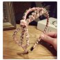 Korea Handmade Full Crystal Flower Retro Hair Accessories Big Diamond Hair Band Hair Bows Flower Cr