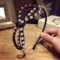 Korea Handmade Full Crystal Flower Retro Hair Accessories Big Diamond Hair Band Hair Bows Flower Cr