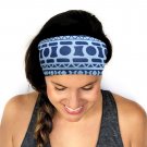Womens Stretch Printing Headband Hairband Turban Bohemian Style Elastic Scarf Head Wrap Headpiece Ba