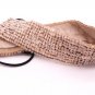 Metting Joura Multiple Sequin Beads Headband Vintage Handmade Braided Hairband Wide Elastic Headband