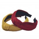 2017 New Design Wide Hairbands Hair Holders Simple Fabric Cross Knot Hair Accessories Fashion Super 