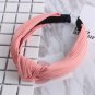 2017 New Design Wide Hairbands Hair Holders Simple Fabric Cross Knot Hair Accessories Fashion Super
