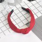 2017 New Design Wide Hairbands Hair Holders Simple Fabric Cross Knot Hair Accessories Fashion Super