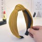 2017 New Design Wide Hairbands Hair Holders Simple Fabric Cross Knot Hair Accessories Fashion Super
